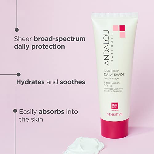 Andalou Naturals 1000 Roses SPF 18 Facial Lotion