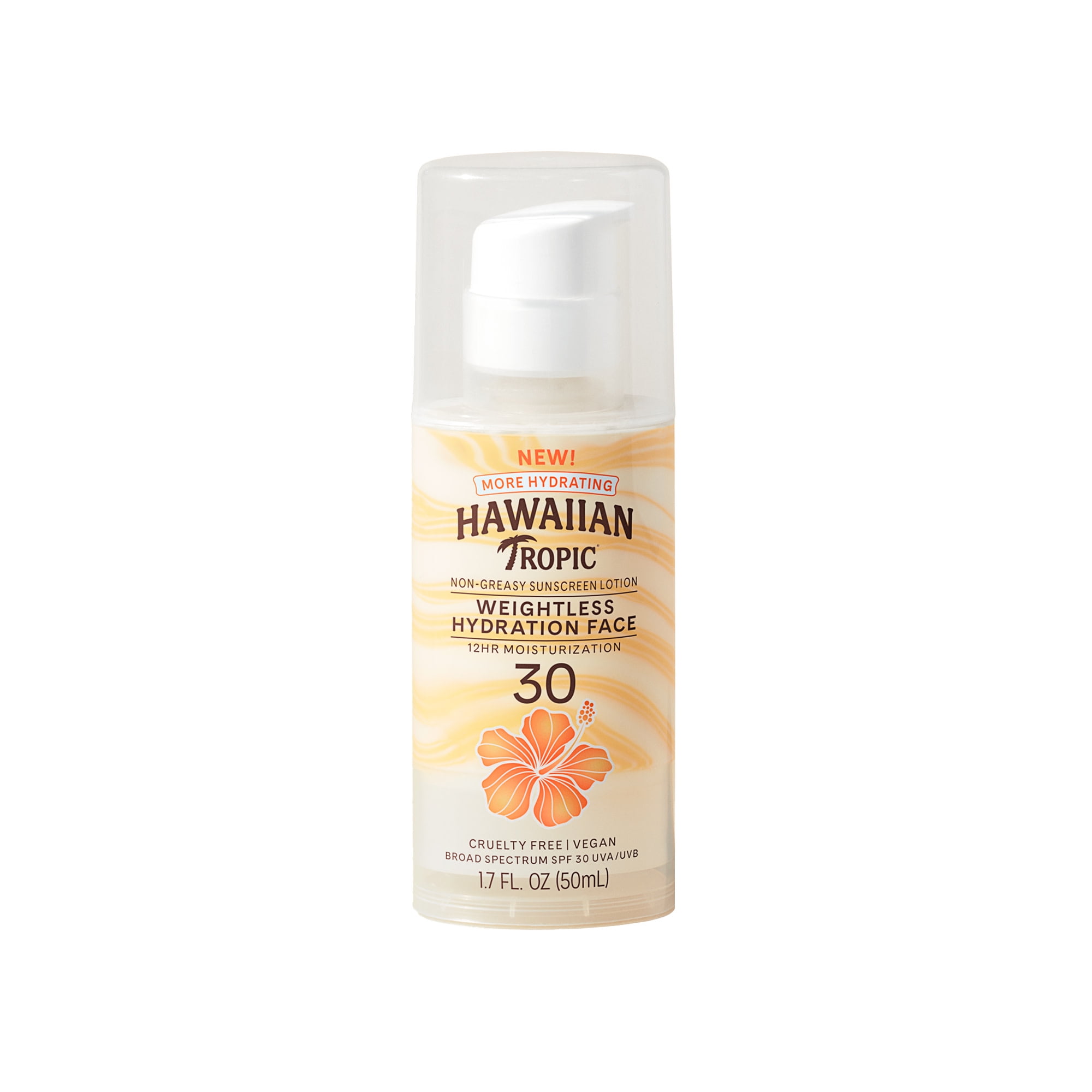 Hawaiian Tropic Face Sunscreen Lotion SPF 30, Travel Size