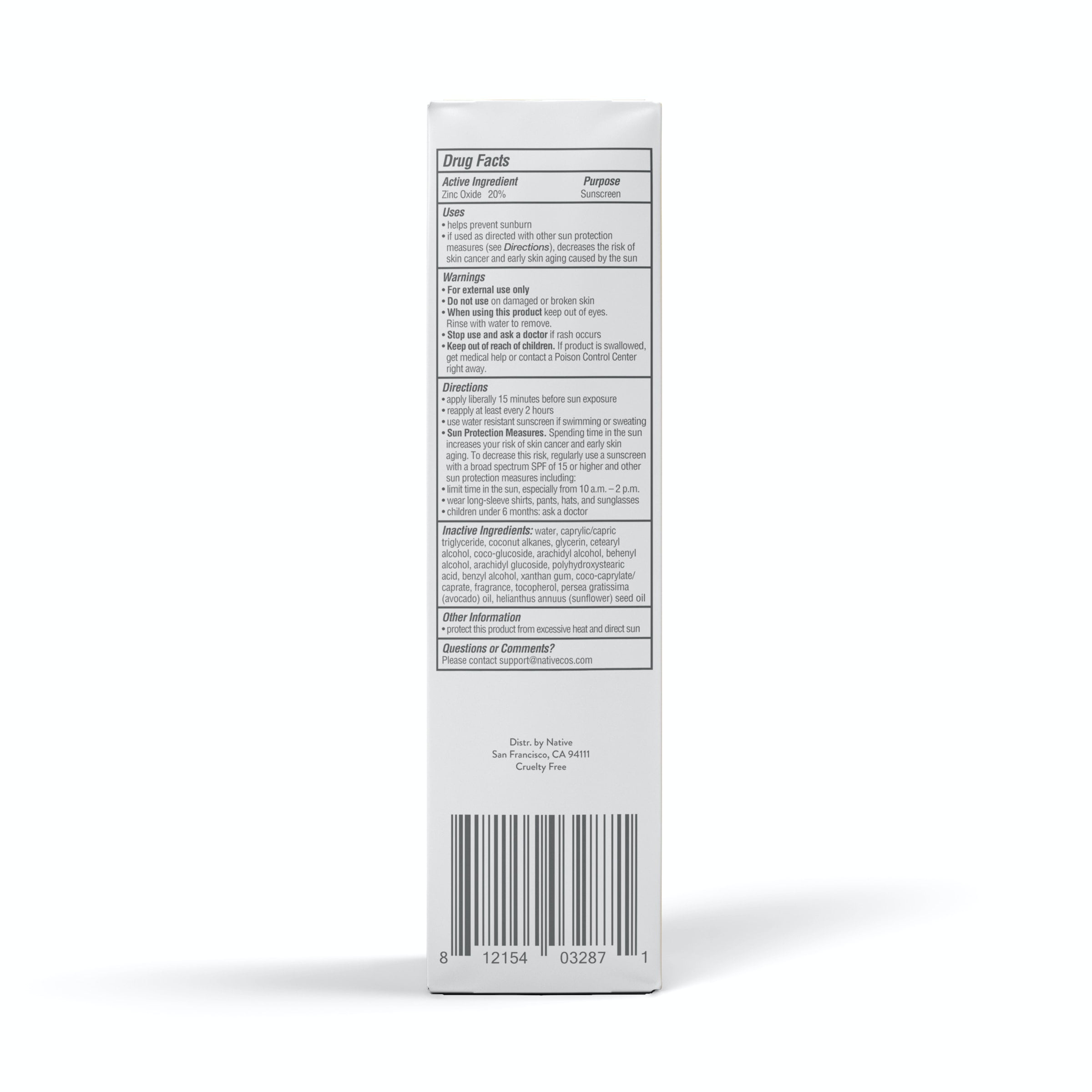 Coconut Pineapple Mineral Sunscreen Face Lotion SPF 30