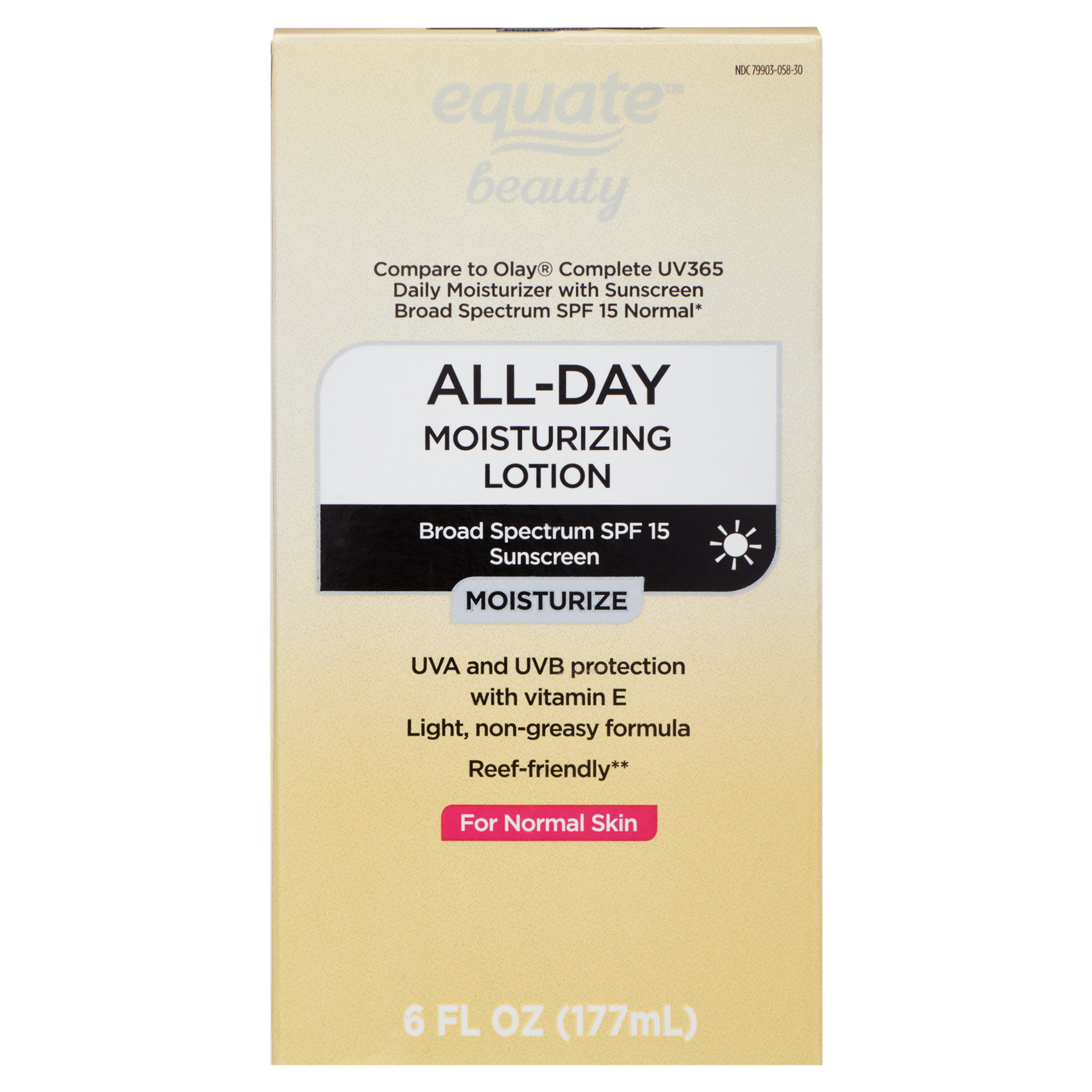 Equate Beauty Daily Moisturizing Sunscreen Lotion SPF 15