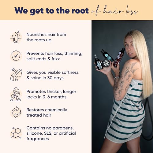 Moerie Volumizing Hair Loss Set - Natural Ingredients, 8.45 oz