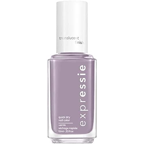 Essie Expressie Quick-Dry Vegan Nail Polish, Translucent Lavender Gray