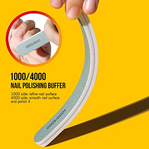 Nail Care Kit: Buffers, Files for Professional Manicures