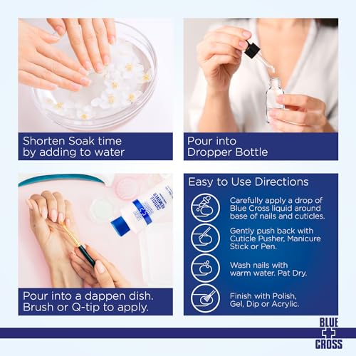 Blue Cross Nail Care Liquid Cuticle Remover, 6 oz