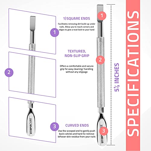 Professional Grade Stainless Steel Cuticle Remover and Cutter