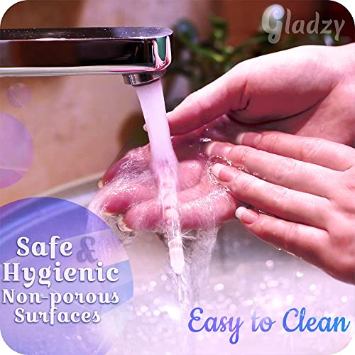 GLADZY Glass Cuticle Pusher & Manicure Stick Set