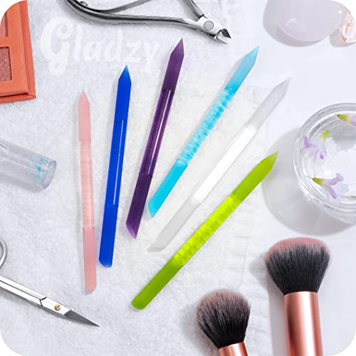 GLADZY Glass Cuticle Pusher & Manicure Stick Set