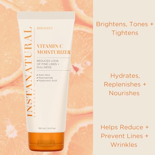 InstaNatural Vitamin C Moisturizer for Brightening Skin, 3.4oz
