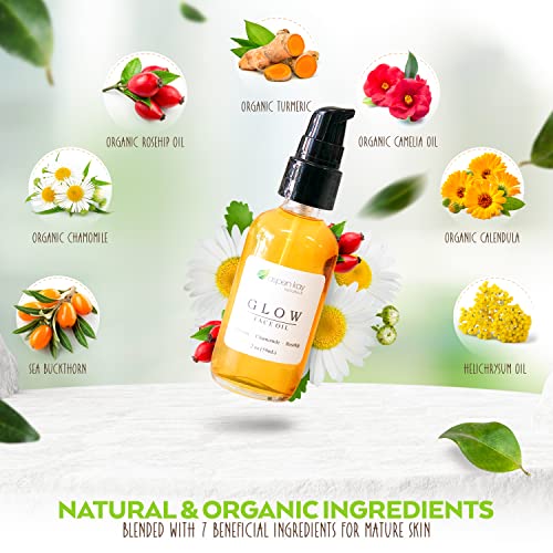 Organic Turmeric & Rosehip Facial Serum - 2 oz