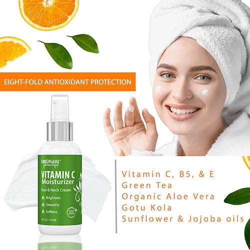 LuxeOrganix Organic Vitamin C Face Moisturizer - Anti-Aging