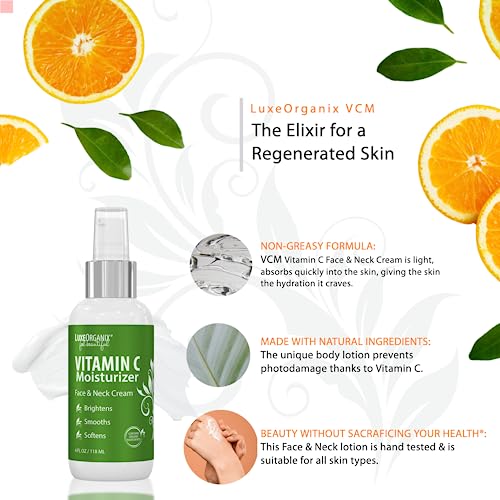 LuxeOrganix Organic Vitamin C Face Moisturizer - Anti-Aging