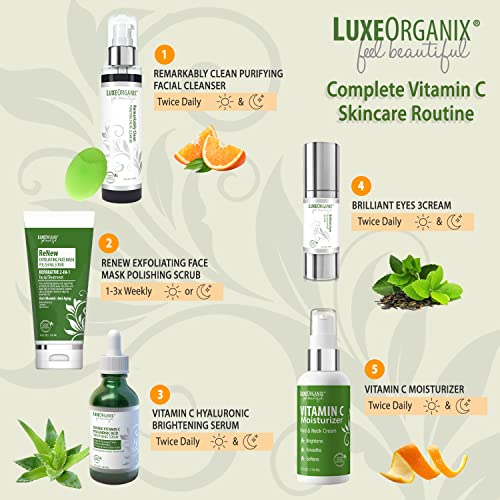 LuxeOrganix Organic Vitamin C Face Moisturizer - Anti-Aging