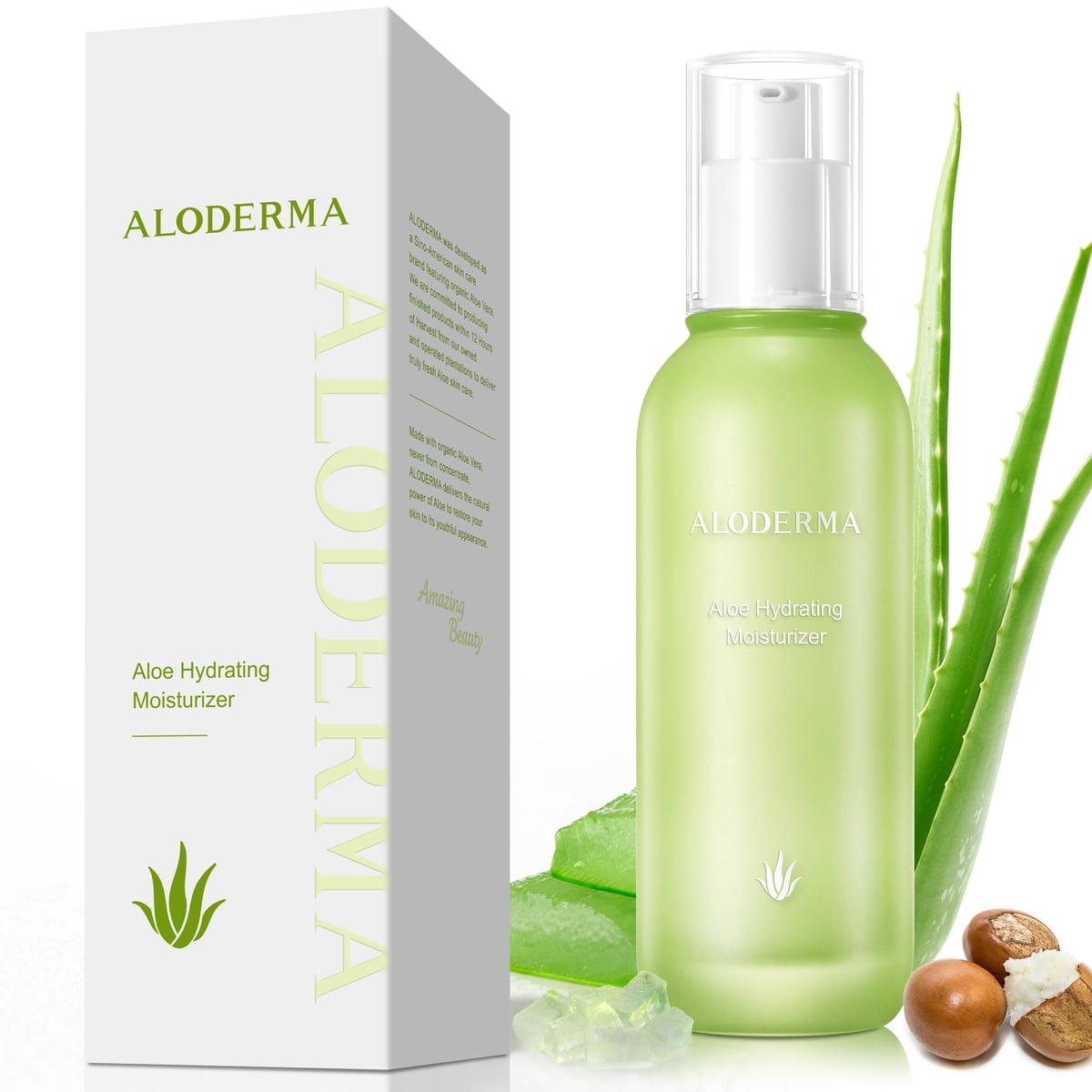 Aloderma Aloe Hydrating Face Moisturizer - Organic Hyaluronic Acid