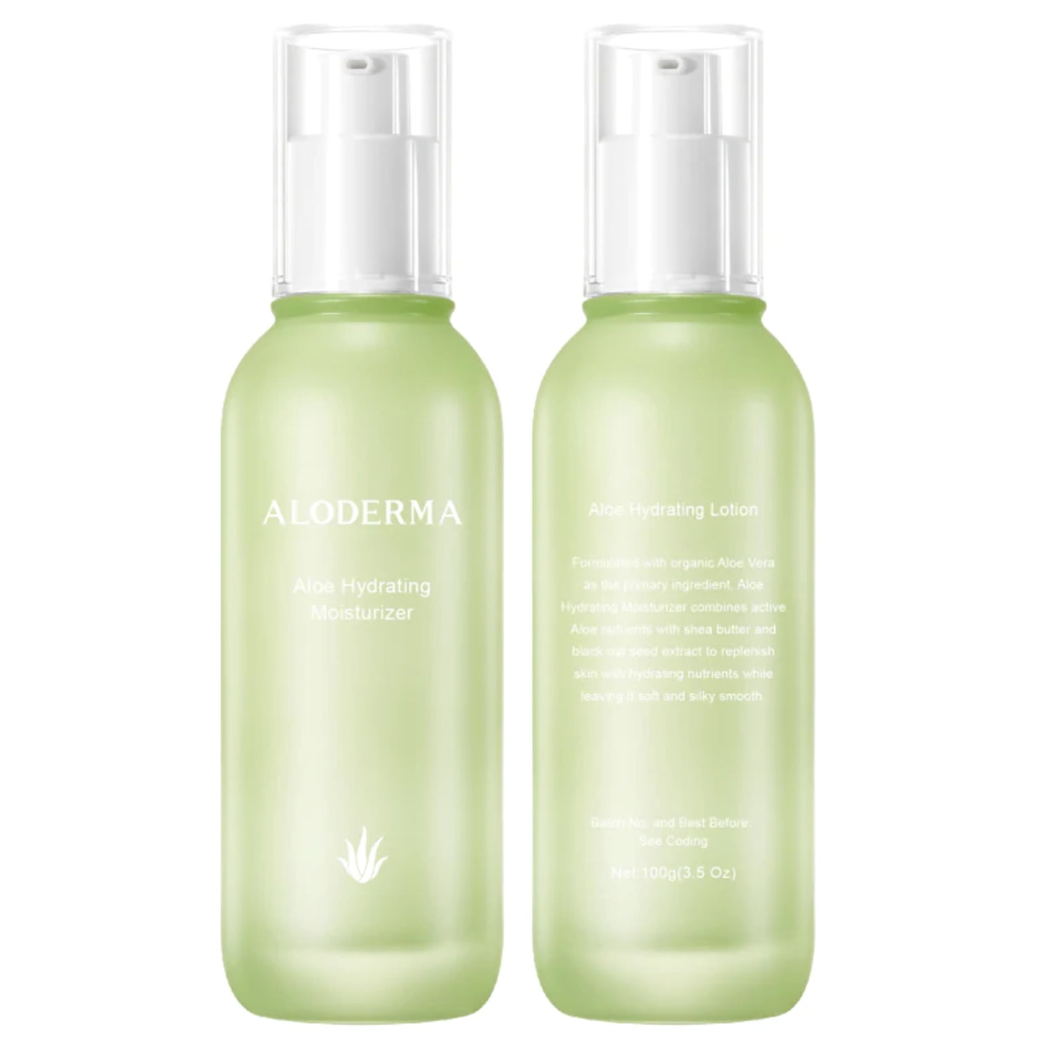 Aloderma Aloe Hydrating Face Moisturizer - Organic Hyaluronic Acid