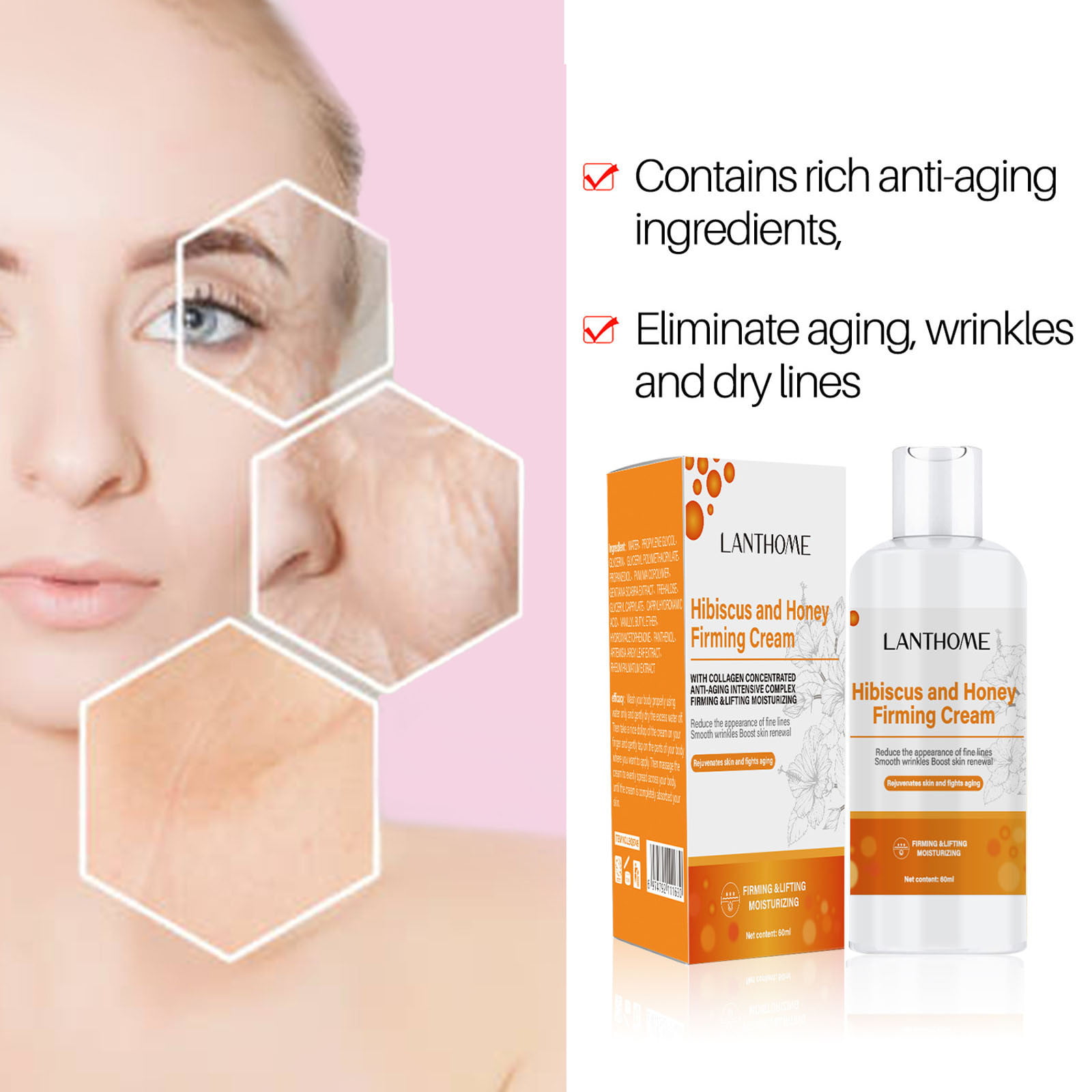 Njagoc Honey Organics Face & Eye Cream, Hydrating