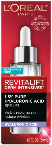 L'Oreal Paris Revitalift Hyaluronic Acid Serum, Wrinkle-Reducer 1oz