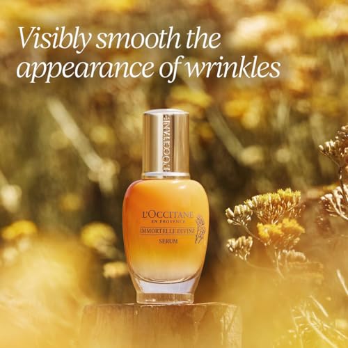 L'OCCITANE Immortelle Divine Face Serum: Anti-Aging, Wrinkle Reduction, Moisturizing