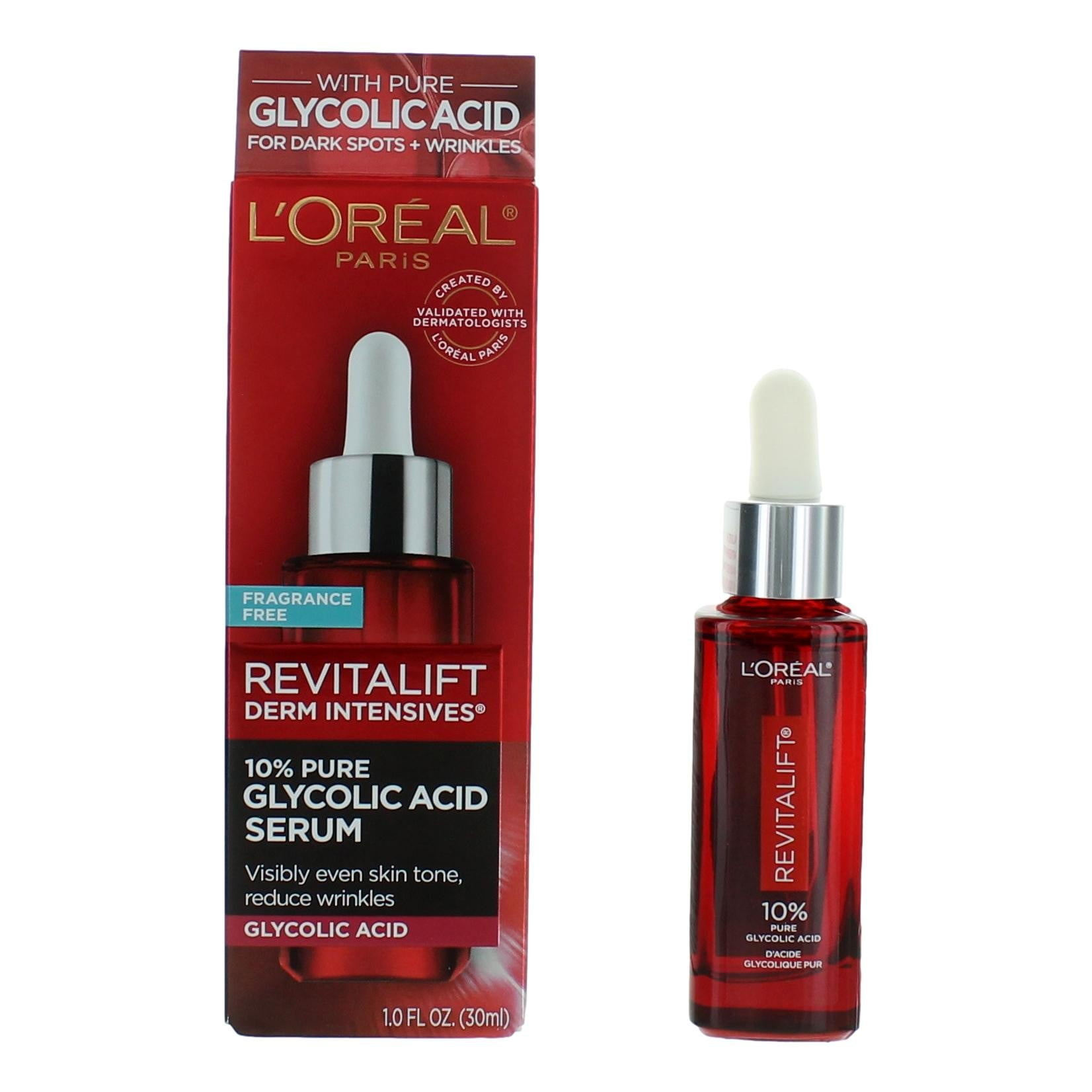 L'Oreal Paris Revitalift Glycolic Acid Face Serum, 1oz