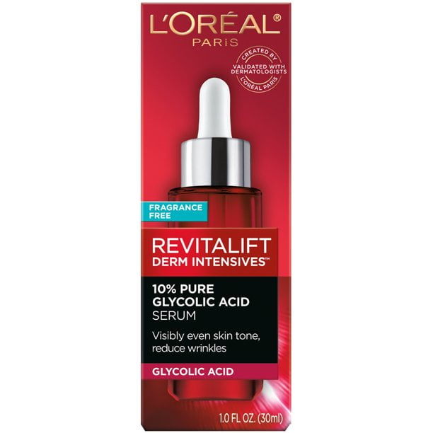 L'Oreal Paris Revitalift Glycolic Acid Face Serum, 1oz