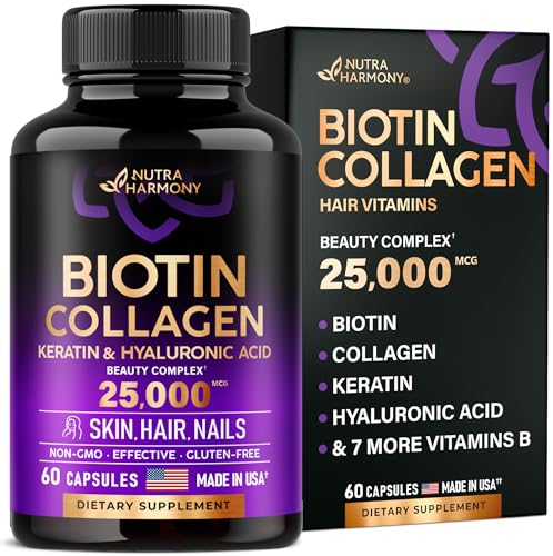 Hair Growth Support Pills - 25000 mcg - USA Made