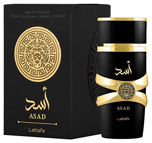 Lattafa Asad Eau de Parfum Spray, 3.4 oz