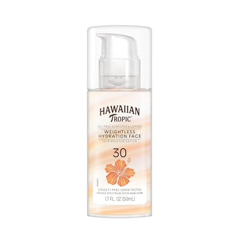 Hawaiian Tropic Face Sunscreen Lotion SPF 30, Travel Size