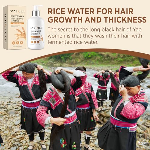 Svvimer Hair Growth Shampoo: Rice Water + Rosemary