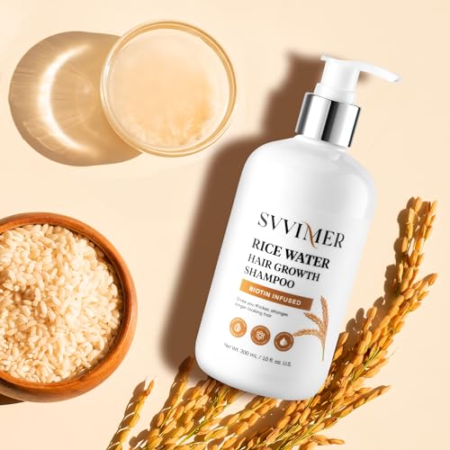 Svvimer Hair Growth Shampoo: Rice Water + Rosemary