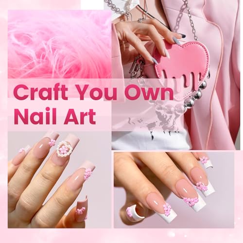 GloBlingle French Tip Press on Nails Kit - Pink