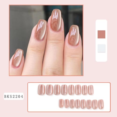 Luxury Cat-eye Gel Acrylic False Nail Kit