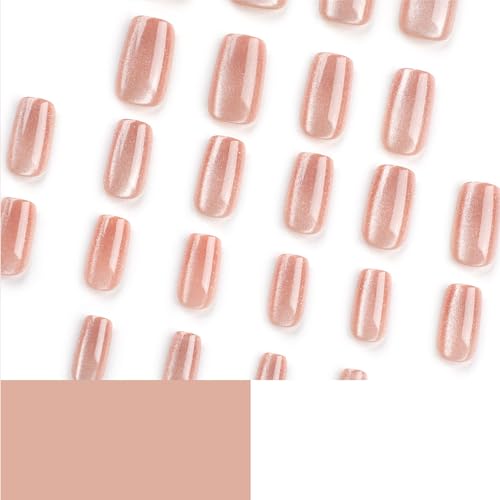 Luxury Cat-eye Gel Acrylic False Nail Kit