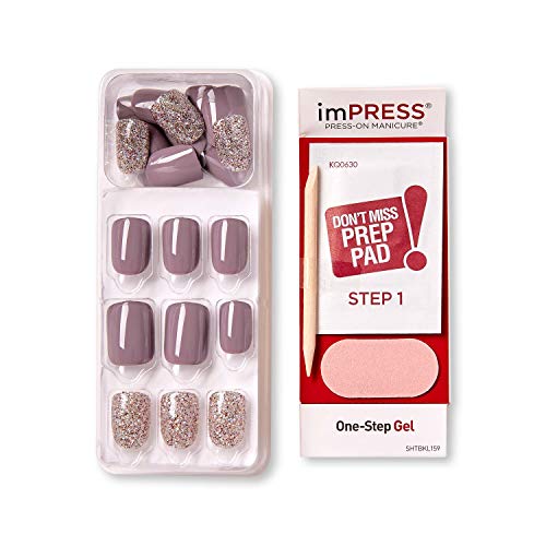 Purple and Silver Press-On Manicure Kit - Flawless
