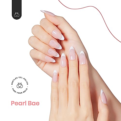 French Tip Almond Press On Nails Kit