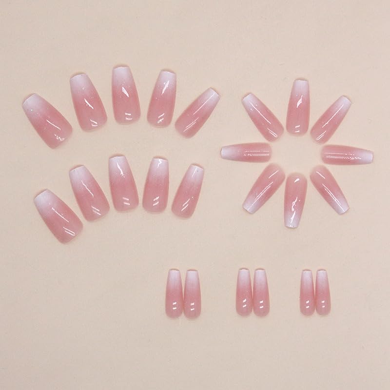 Cute Short Square Press-On Acrylic Nails for Women
