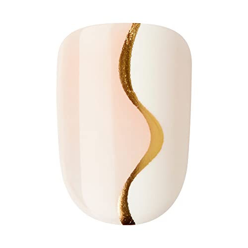 White Astounding No Glue Press On Nails Kit