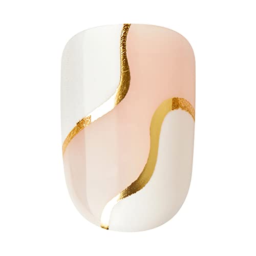 White Astounding No Glue Press On Nails Kit