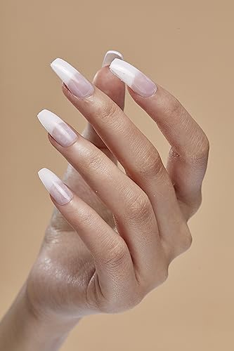 Leilani' French Manicure Set, Medium Length Square Nails
