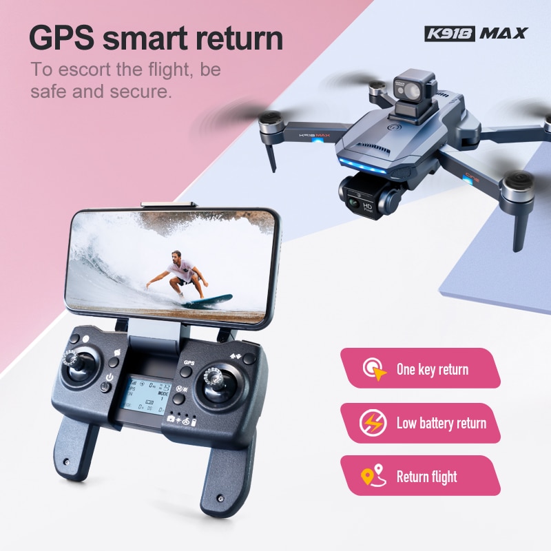 XYRC K918 MAX GPS Drone 4K Dual Camera