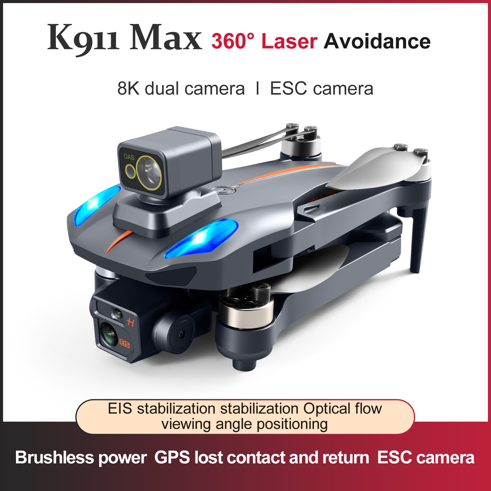 XKJ K911 MAX GPS Drone with 4K camera