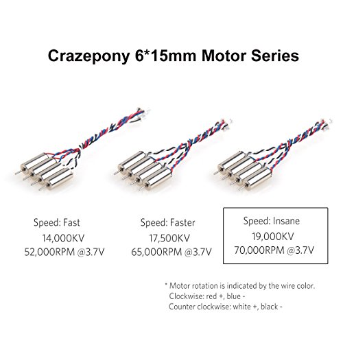 Insane Speed 4 Motor Set for Tiny Whoop
