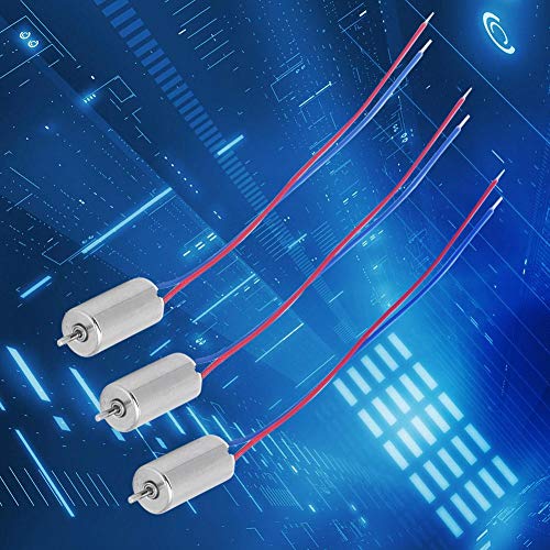 5Pcs Micro Coreless Motor, 3.7V 21800rpm Coreless Motor for Aircraft Model/Toy/Quadcopter