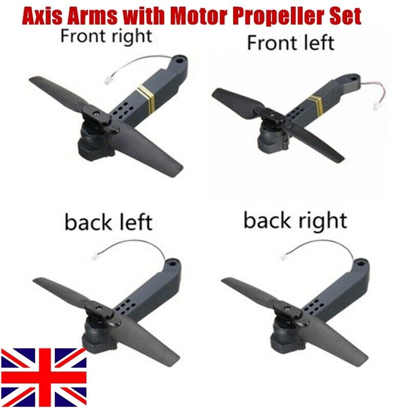 4PCS E58 JY019 RC Quadcopter Drone Spare Parts Axis Arms with Motor Propeller