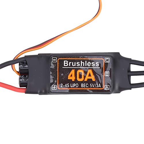 Brushless ESC, 40A Speed Controller Brushless ESC RC Drone Helicopter Part for RC Drone Airplanes Accessory