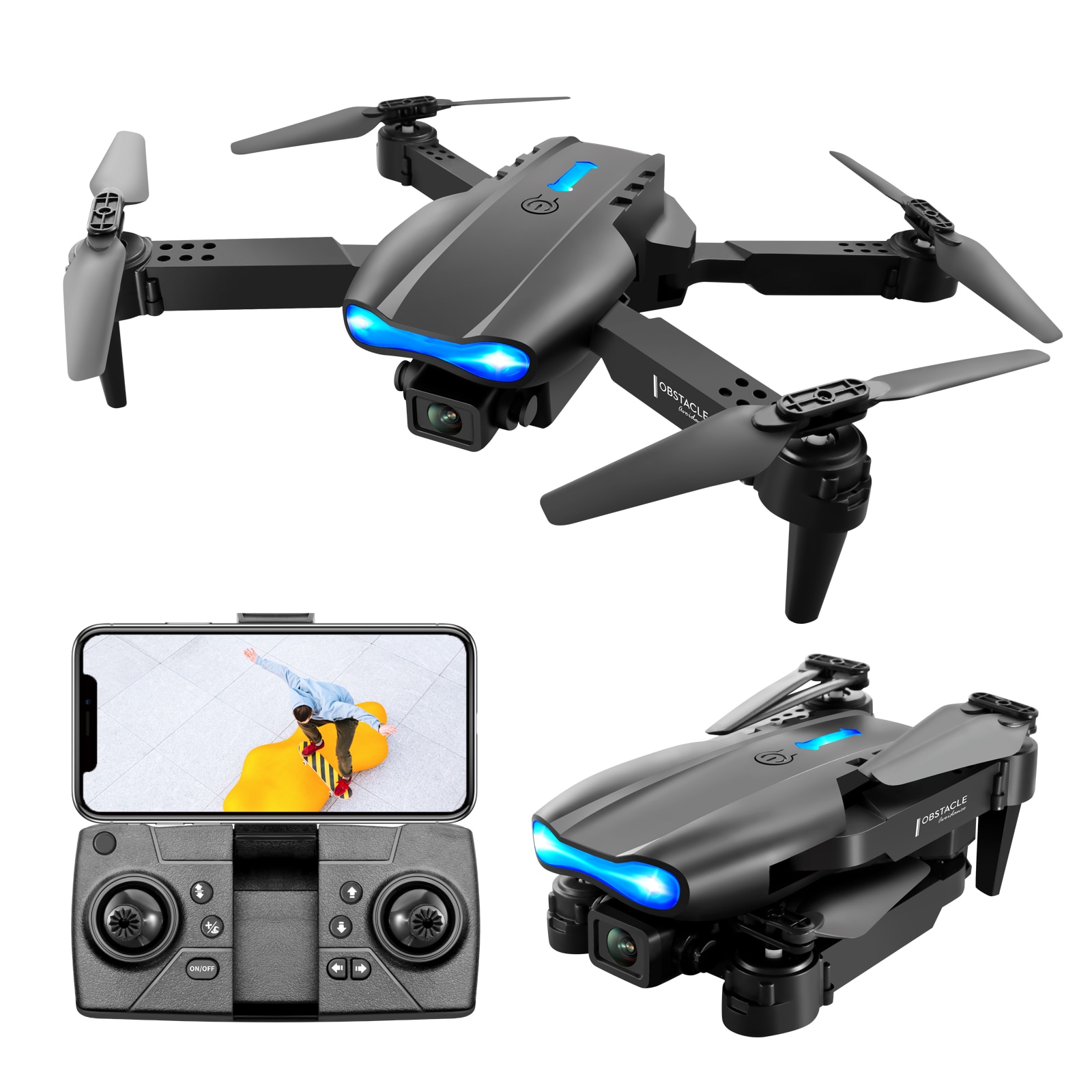 E99 Pro Mini Drone with Dual 4K Camera