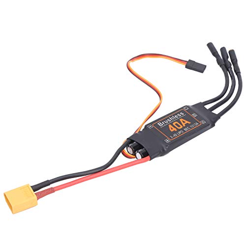 Brushless ESC, 40A Brushless ESC Speed Controller 5V/3A BEC Output for RC Drone Airplanes Accessory