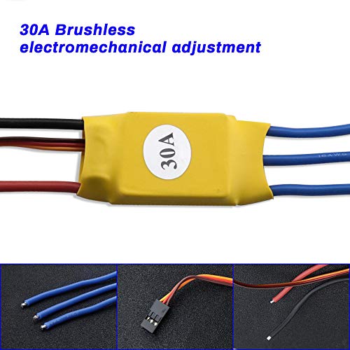 2 Pcs XXD 30A RC Brushless Motor Electric Speed Controller ESC Yellow For Airplane Quadcopter Drone Model Helicopter Parts