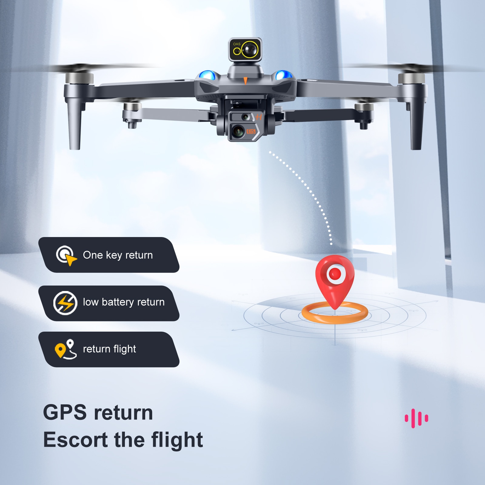 Professional 4K GPS Drone with Obstacle Avoidance