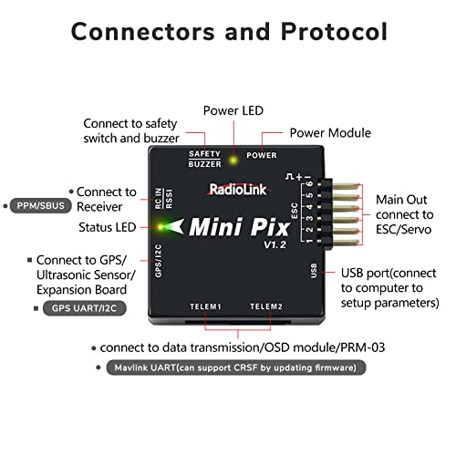 Radiolink Mini Pix Flight Controller V1.2 - FPV Drone
