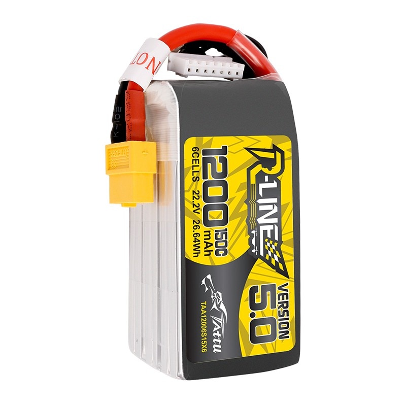 Tattu R-Line V5 1400mAh 6S Lipo Battery