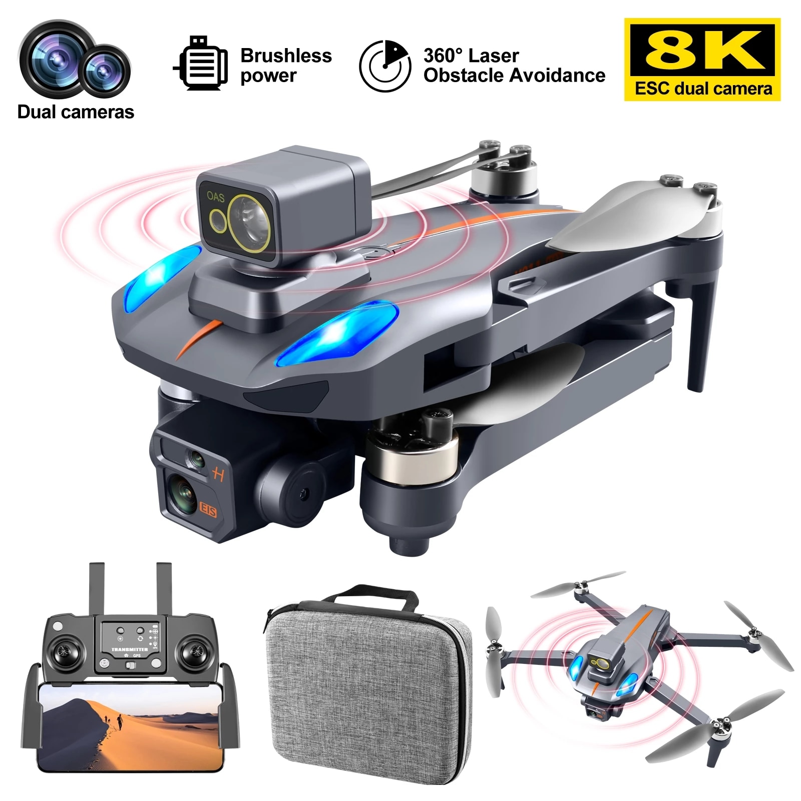 1.2K MAX GPS Drone with Dual HD Camera